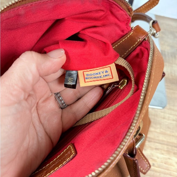 Dooney & Bourke Tan Leather Bristol Satchel - Picture 10 of 12